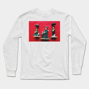 Charles Chaplin toys made of clay Long Sleeve T-Shirt